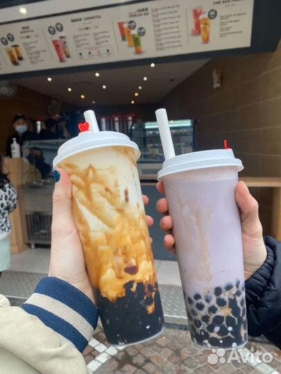 Стаканы для Bubble tea cup трубочки крышки