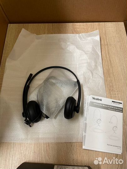 Yealink UH34 Dual UC USB (эко-кожа) Гарнитура