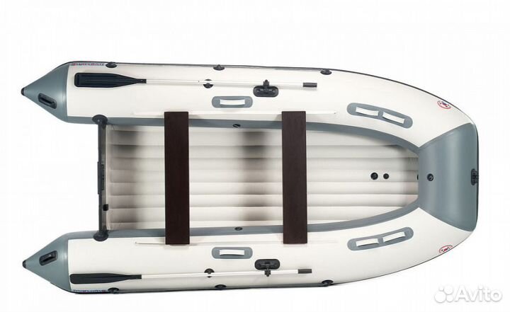 Лодка mishimo (Мишимо) lite DF 430, бело-серая