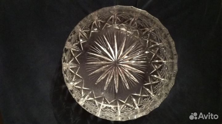 Салатница большая, хрусталь СССР