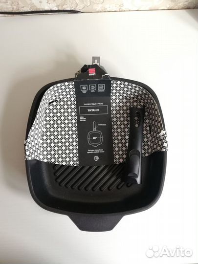 Сковородка гриль со съемной ручкой 28см нмп