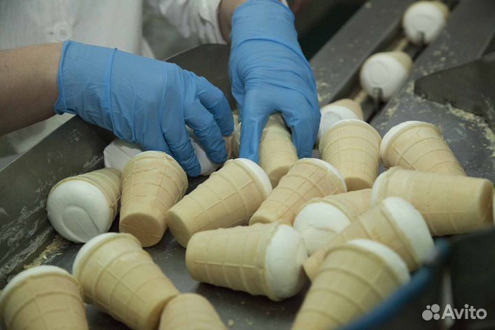 Рабочий / Вахта на производство мороженого