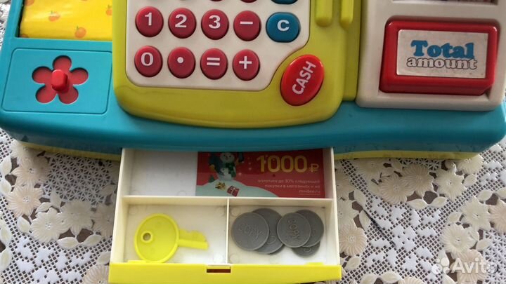 Касса-калькулятор детская набор+проектор