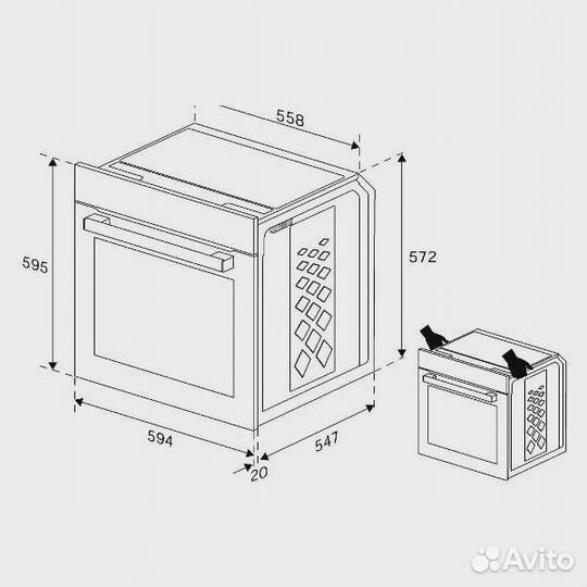 Встраиваемый электрический духовой шкаф hotpoint fe8 1352 dsc ix черный, серебристый