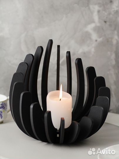 Подсвечник деревянный