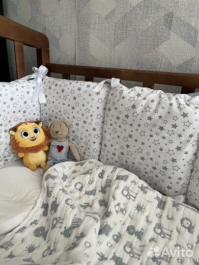 Бортики в детскую кроватку 12 штук