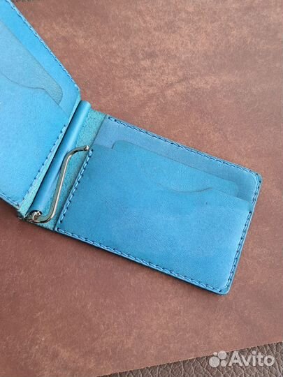 Зажим для денег кожаный