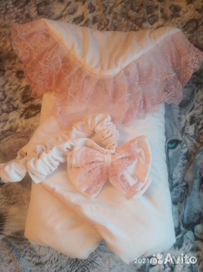 Конверт на выписку зимний для девочки