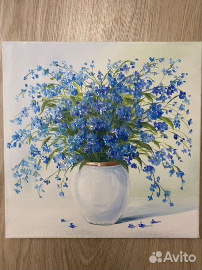 Картина. Незабудки