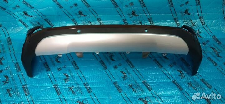 Задний бампер RAV 4 40 коричневый под датчики