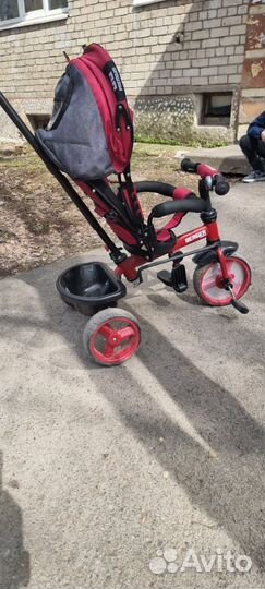 Велосипед коляска трехколесный с ручкой berger