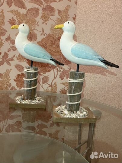 Фигурка чайка декоративная
