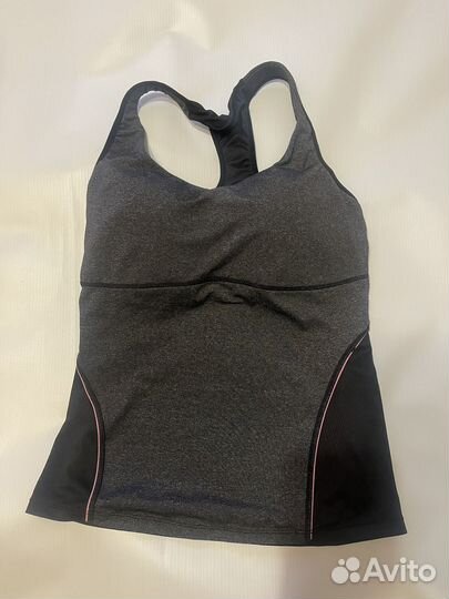 Спортивный топ майка серый oysho 42 S