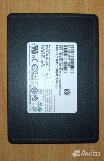 SSD Samsung PM893 480 Gb 2,5