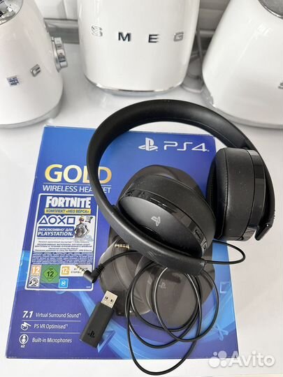 Беспроводные наушники Sony PS4 Wireless Gold