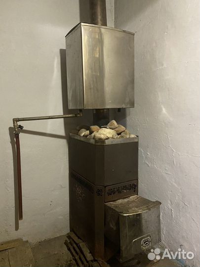 Печь для бани с баком до воды
