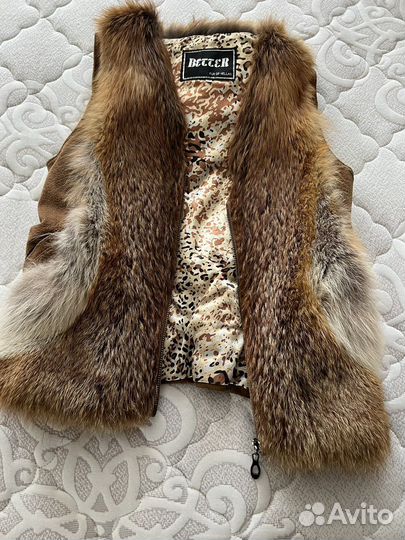 Жилет натуральный мех