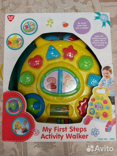 Развивающие игрушки ходунки каталка детские PlayGo