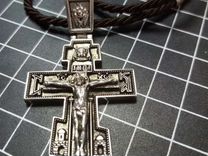 Мужской серебряный крест
