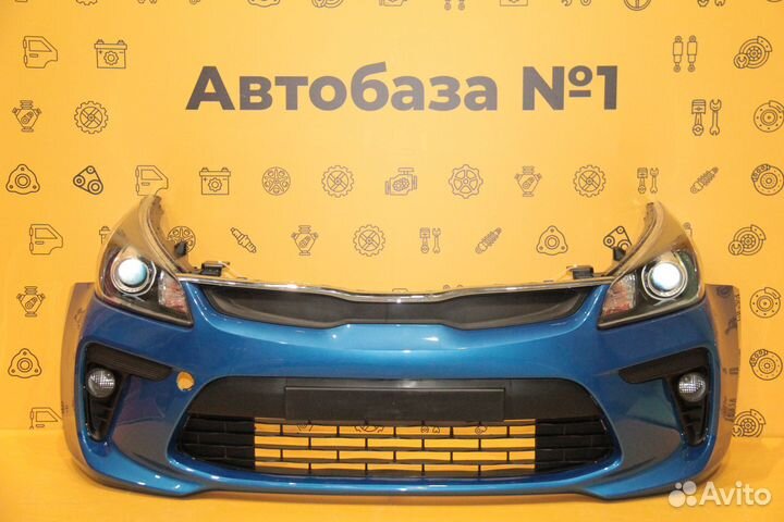 Передний бампер в цвет Kia Rio 4 2017 - 2020