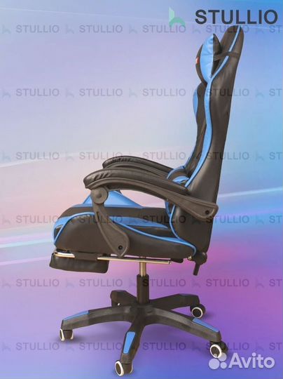 Компьютерное игровое кресло геймерское с массажем