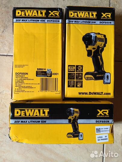 Шуруповерт импакт DeWalt dcf850n