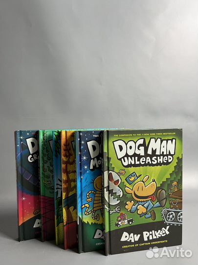 Детские английские книги комикс Dog Man