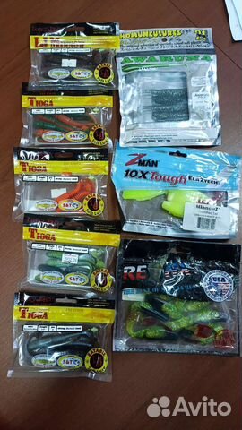 Силиконовые приманки 3-3.4 дюйма