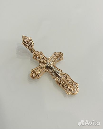 Золотой крест мужской, 585, 11 грамм