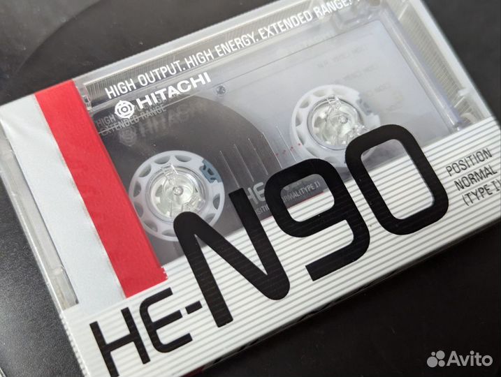 Аудиокассета Hitachi HE-N 90 (1987)