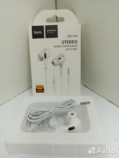 Наушники Проводные Внутриканальные hoco Наушники M