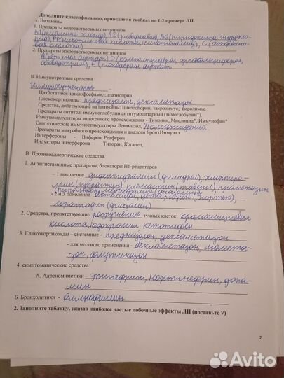 Папка конспектов по фармакологии медколледж 2 курс