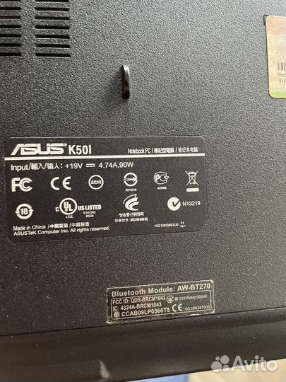 Asus k 50 i