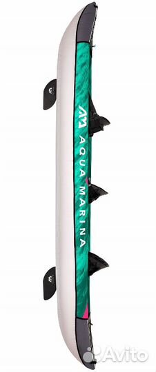 Каяк надувной трехместный с веслами Laxo-380