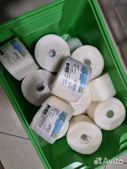 Лента атласная белая