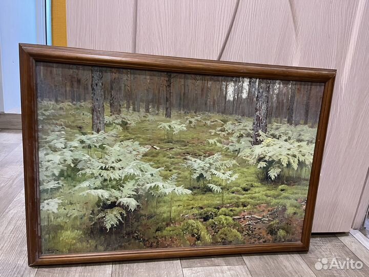 Картина левитан папоротники