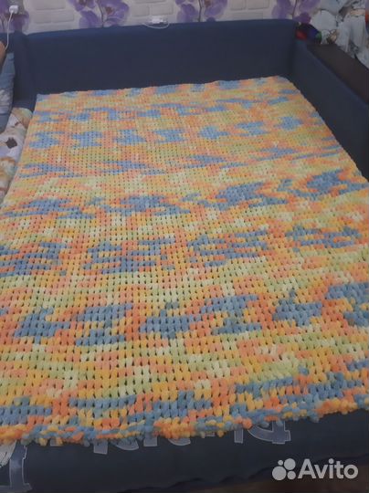 Вязанный плед детский