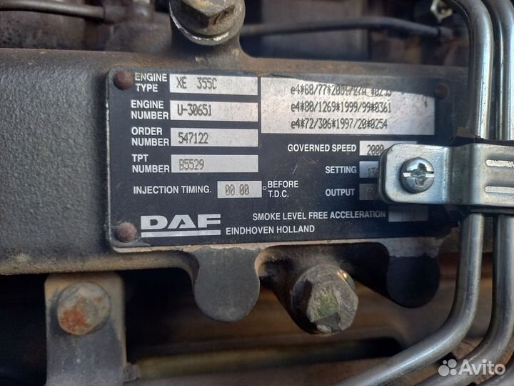Двигатель daf xf95 xe355c euro3