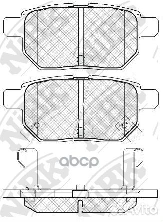 Колодки тормозные дисковые зад PN1519 NiBK