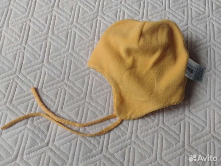 Новая зимняя шапка пумпон 52 Reima желтая девочки