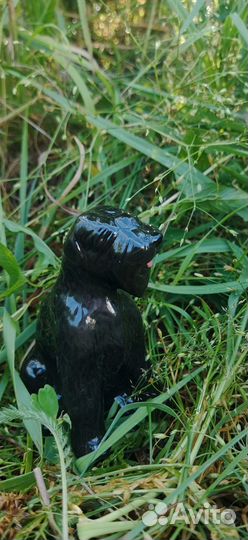 Чёрный терьер фарфоровая статуэтка афз