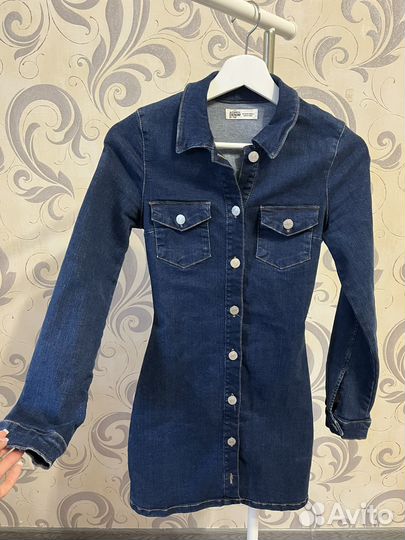 Джинсовое платье zara