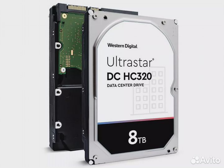 Серверный жёсткий диск, HDD, WD, Ultrastar DC HC320 0B36404, SATA, 3,5