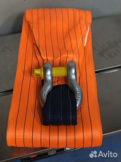 Трос буксировочный 70 тн. / 8 м. + скоба 70 тн