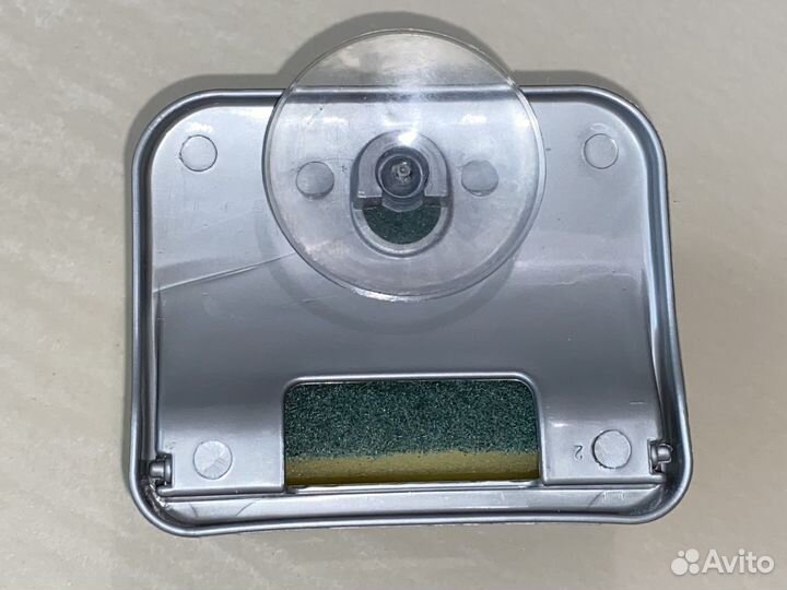 Подставка для губки на присоске пластик новая