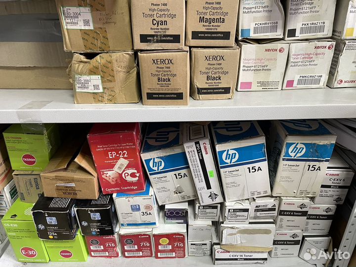 Много картриджей оригинал и совместмые