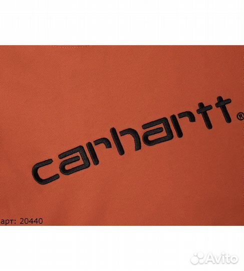 Худи Carhartt black brnd оранжевый