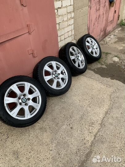 Литые диски с зимней ризиной R16 5/112