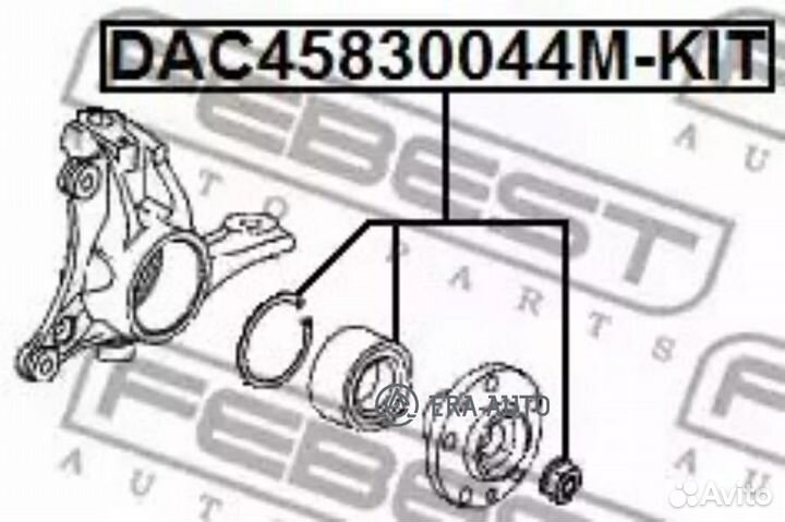 Febest DAC45830044M-KIT Подшипник ступичный передн