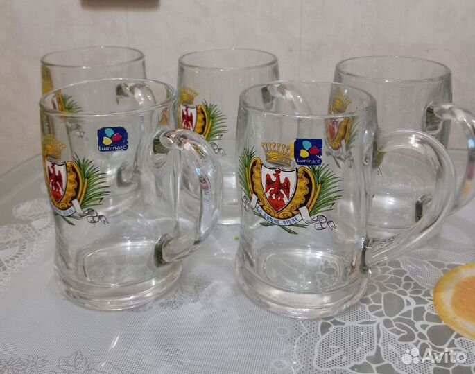 Брендовый набор бокалов для пива. Франция